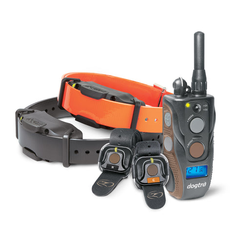 Dogtra 3/4 Mile 2 Dog Remote Trainer with Handsfree Boost and Lock Unit Black