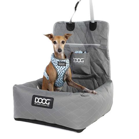 DOOG Pet Car Seat Grey 19.5" x 19.6" x 14"