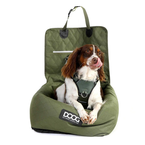 DOOG Pet Car Seat Green 19.5" x 19.6" x 14"