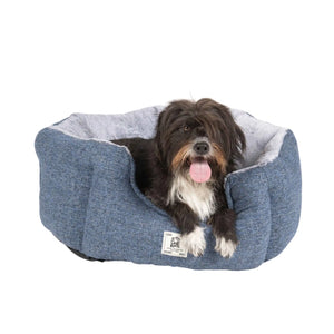 DGS Pet Products Chill Kuzzi FIR Round Bed Medium Blue 30" x 30" x 15"