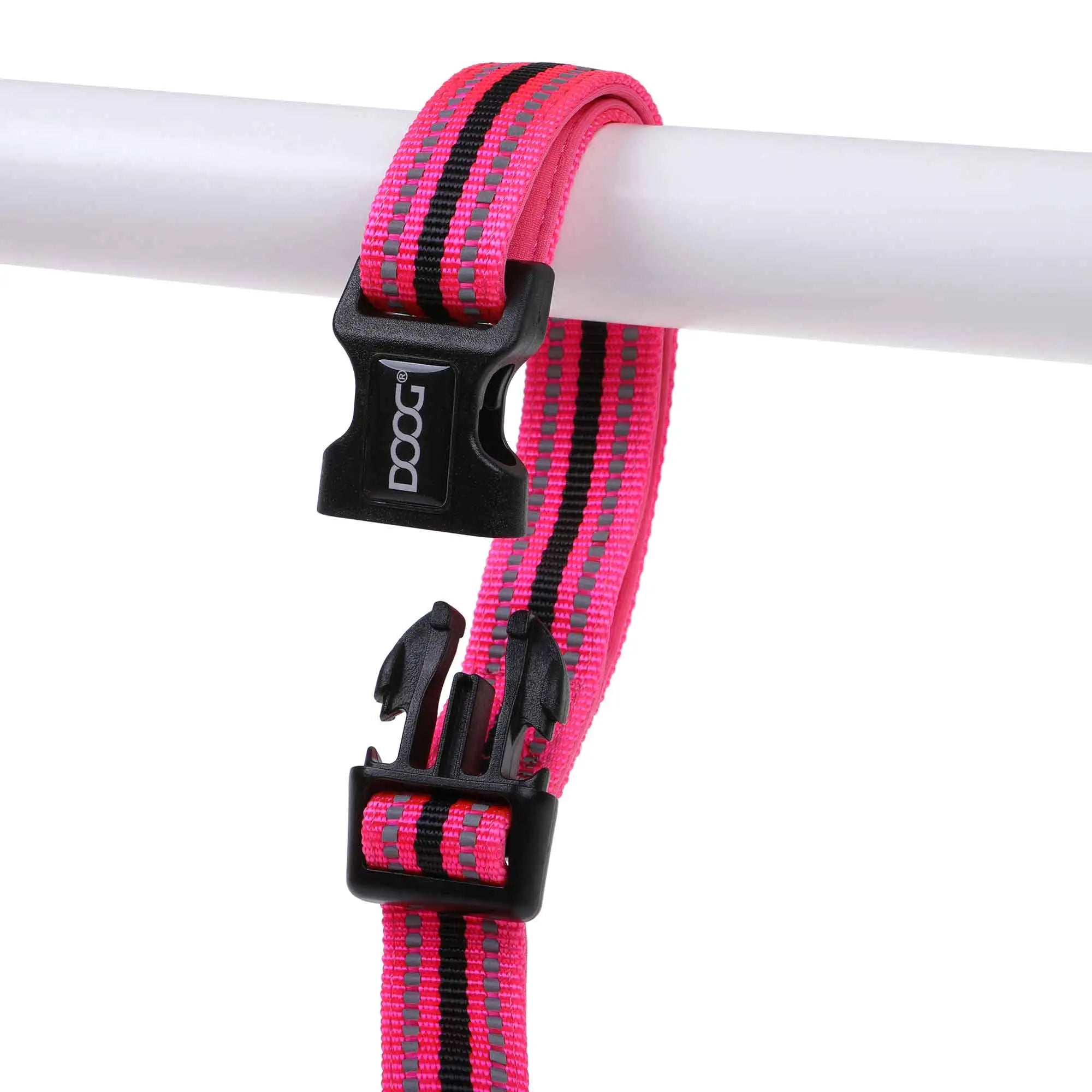 DOOG Neoprene Dog Collar Neon Medium Pink