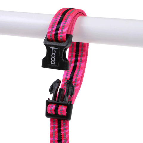 DOOG Neoprene Dog Collar Neon Large Pink