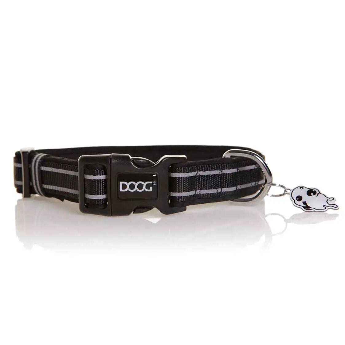 DOOG Neoprene Dog Collar Lassie Large Black