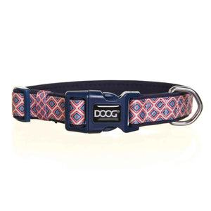 Doog Neoprene Dog Collar Gromit Medium Blue/Pink