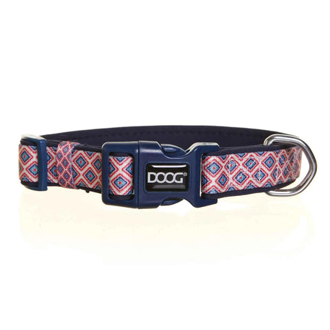 Doog Neoprene Dog Collar Gromit Large Blue/Pink