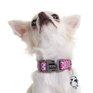 DOOG Neoprene Dog Collar Toto Large Pink