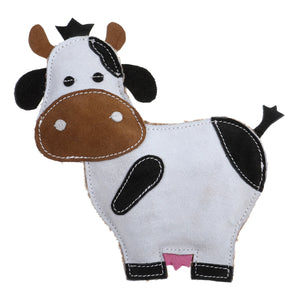 Doog Country Tails Cow Chew Toy White/Black/Brown 7.08" x 1.18" x 7.48"