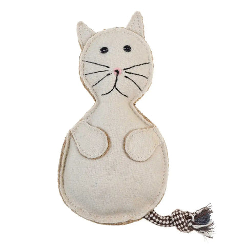 DOOG Country Tails Cat Chew Toy White 7.08" x 1.18" x 2.3"
