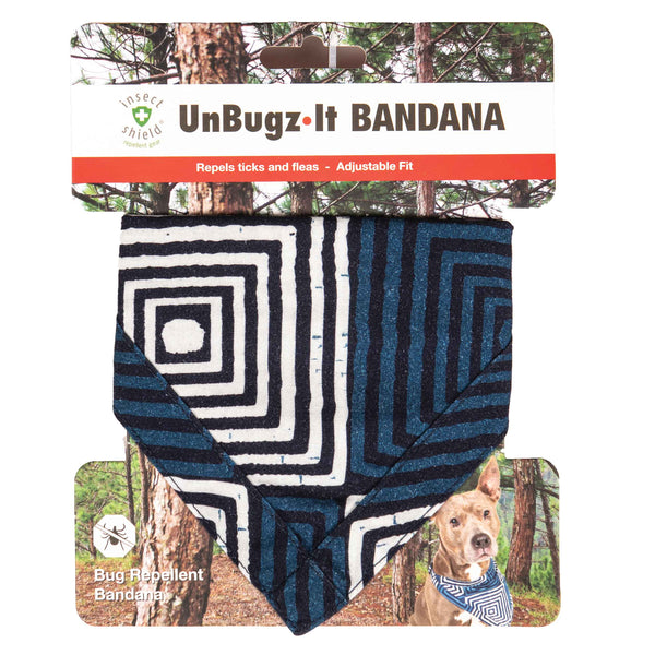 DGS Pet Products Unbugz-It Bandana Large Square Blue 13" x 8" x 0.1"