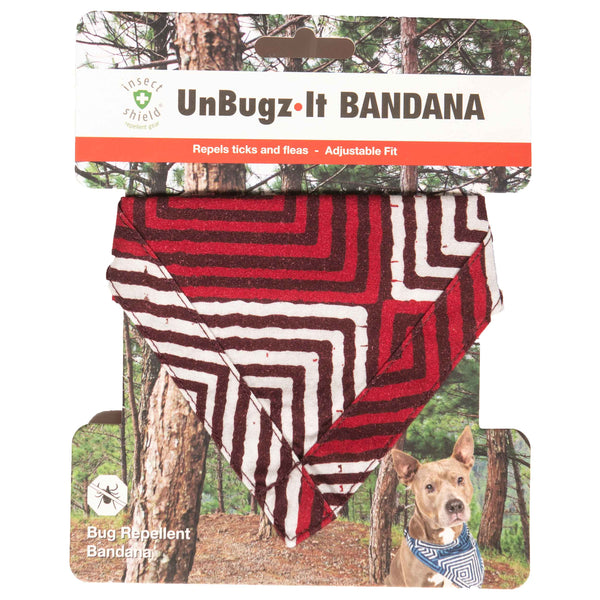 DGS Pet Products Unbugz-It Bandana Large Square Red 13" x 8" x 0.1"