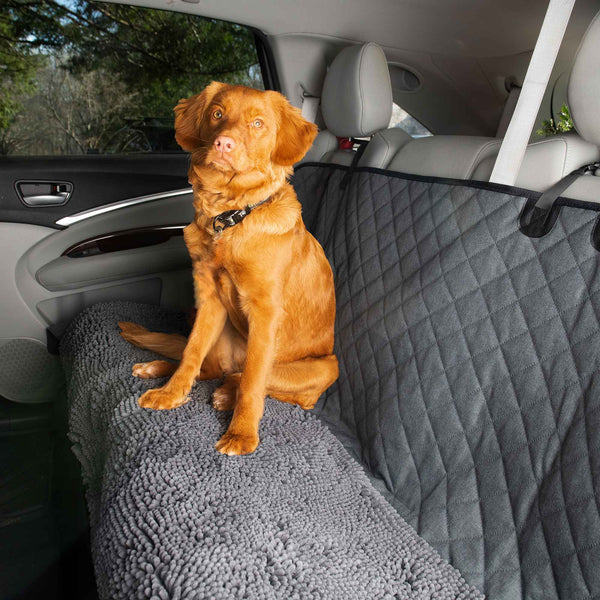 DGS Pet Products Dirty Dog 3-in-1 Car Seat Cover and Hammock Cool Grey 54" x 61" x 2"
