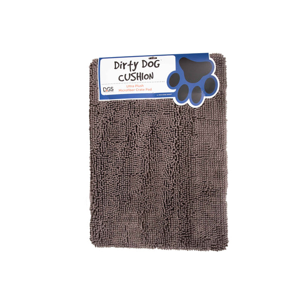 DGS Pet Products Dirty Dog Cushion Pad Small Grey 19" x 24" x 2.5"