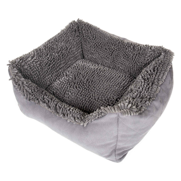 DGS Pet Products Dirty Dog Lounger Bed Small Cool Grey 22" x 20" x 8"