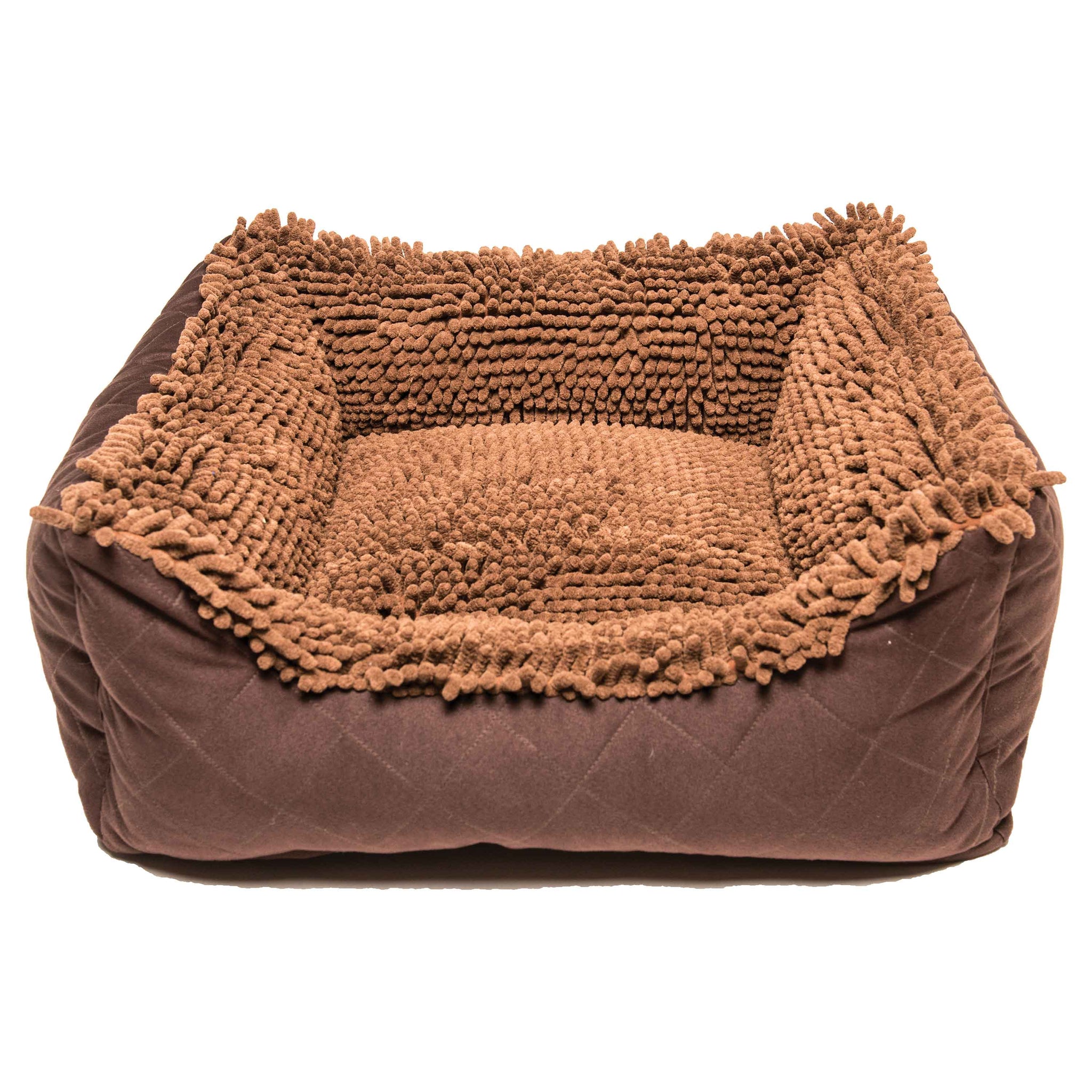 DGS Pet Products Dirty Dog Lounger Bed Medium Brown 26" x 24" x 8"
