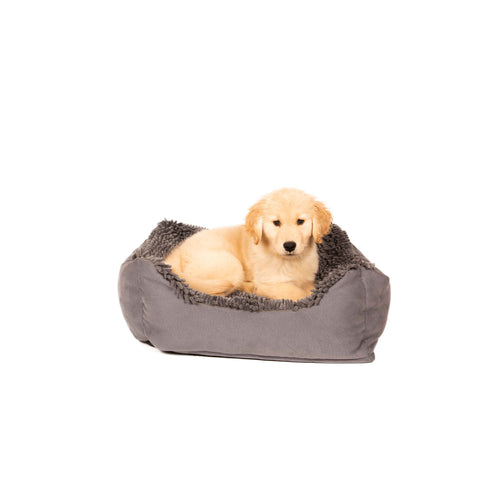 DGS Pet Products Dirty Dog Lounger Bed Large Cool Grey 31" x 27" x 9"