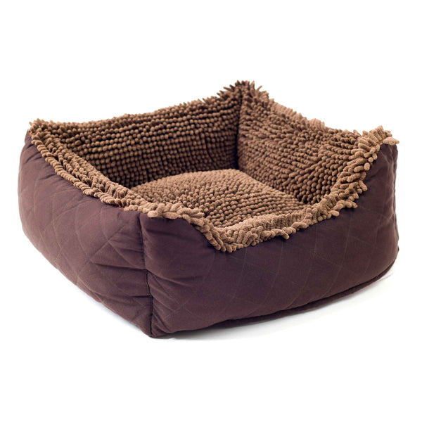 DGS Pet Products Dirty Dog Lounger Bed Extra Large Brown 37" x 31" x 10"