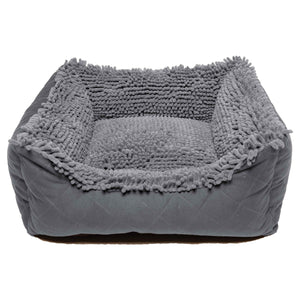 DGS Pet Products Dirty Dog Lounger Bed Extra Large Cool Grey 37" x 31" x 10"