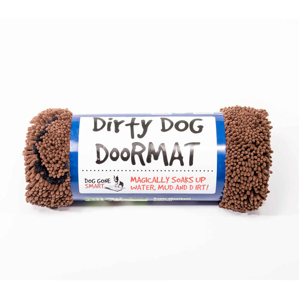 DGS Pet Products Dirty Dog Door Mat Small Brown 23" x 16" x 2"