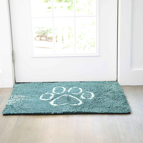 DGS Pet Products Dirty Dog Door Mat Large Pacific Blue 35" x 26" x 2"