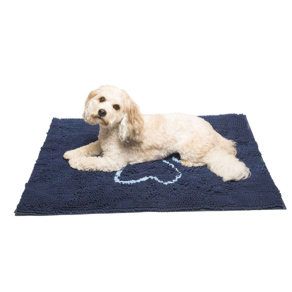 DGS Pet Products Dirty Dog Door Mat Medium Bermuda Blue 31" x 20" x 2"