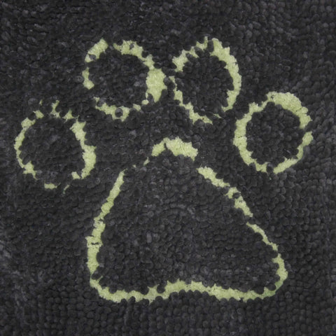 DGS Pet Products Dirty Dog Door Mat Small Cool Grey/Lime Green 23" x 16" x 2"