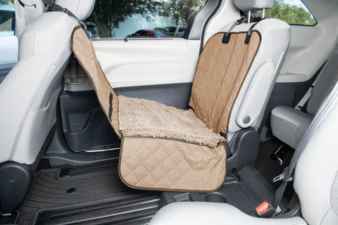 DGS Pet Products Dirty Dog Single Car Seat Cover Tan 44" x 35" x 2"