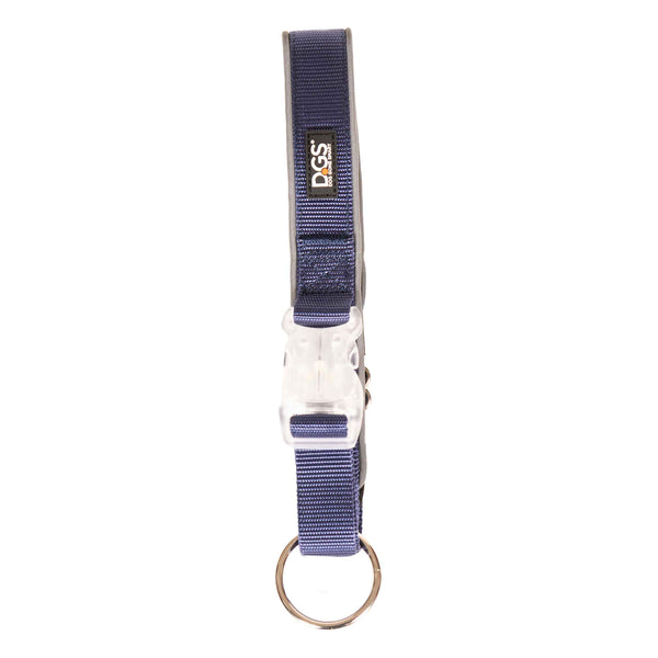 DGS Pet Products Comet Rechargeable Light Up Dog Collar Medium Navy 16" - 20" x 0.75"