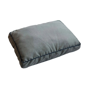 DGS Pet Products Repelz-It Upholstery Chenille Rectangle Pet Bed Small Grey/Blue 26" x 34" x 4.5"