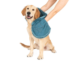 DGS Pet Products Dirty Dog Shammy Towel Pacific Blue 13" x 31" x 0.5"