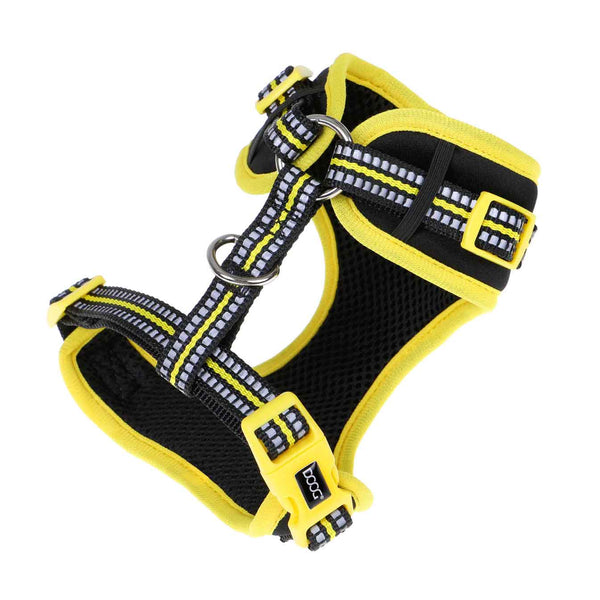 DOOG Neoflex Dog Harness Bolt Neon Extra Large Black/Yellow