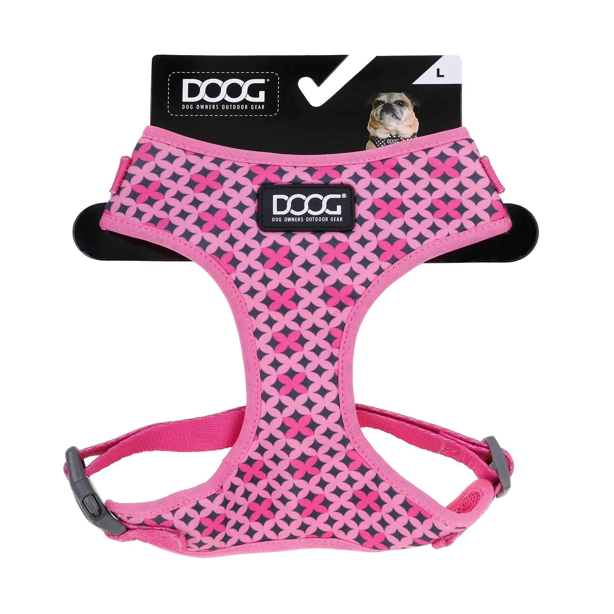 DOOG Neoflex Dog Harness Toto Large Pink
