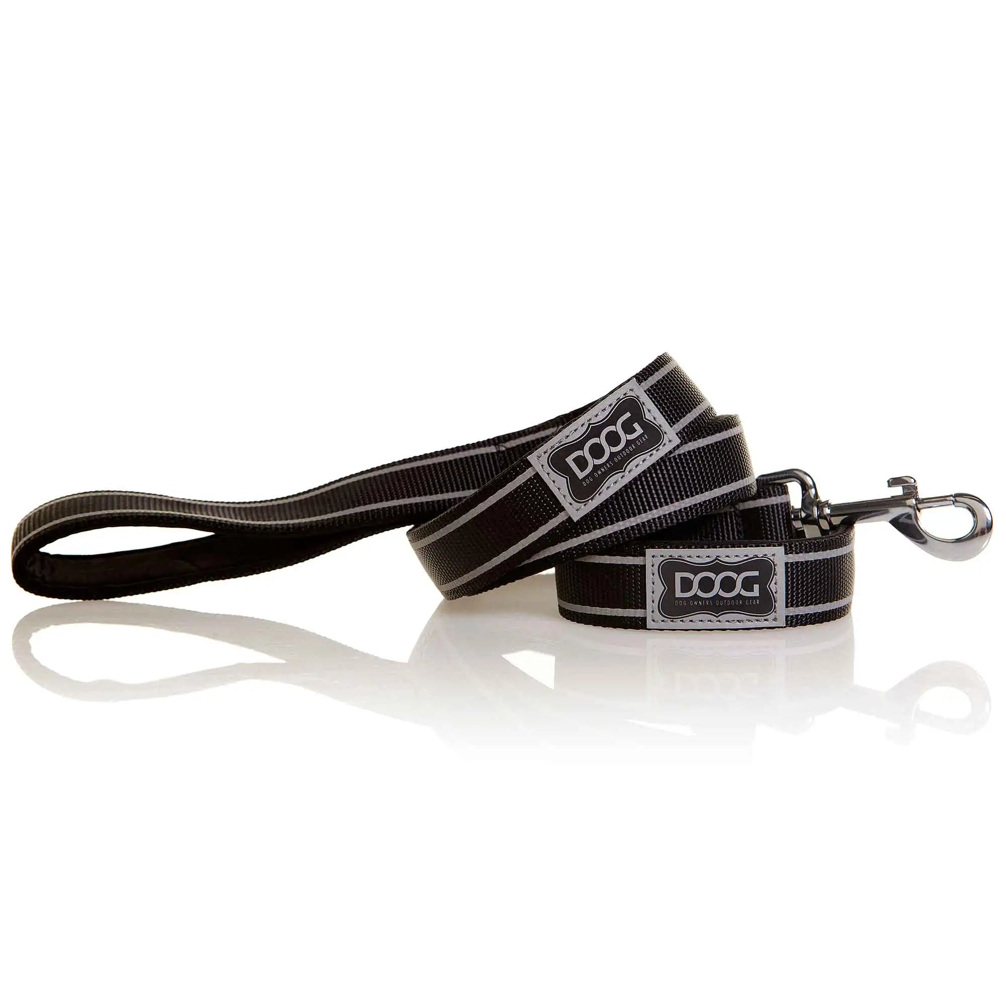 DOOG Neoprene Dog Leash Lassie Large Black