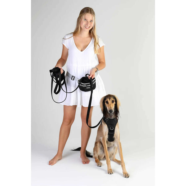 DOOG Neoprene Dog Training Leash Extra Long Black