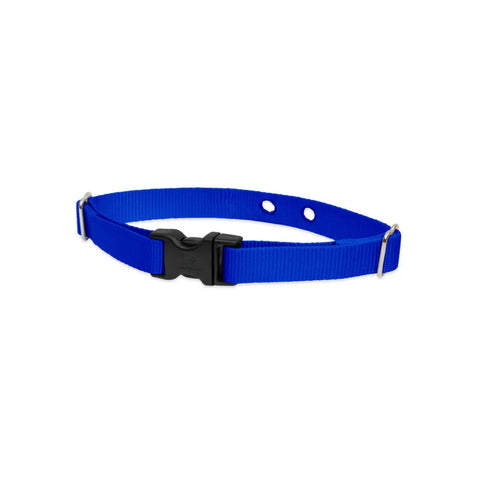 Lupine Pet 2 Hole Adjustable Nylon Replacement Collar Strap 3/4 inch Medium Blue