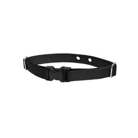 Lupine Pet 2 Hole Adjustable Nylon Replacement Collar Strap 3/4 inch Medium Black