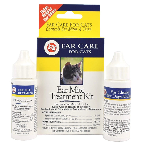 Miracle Corp R7M Ear Mite Treatment Care for Cats 1 ounce