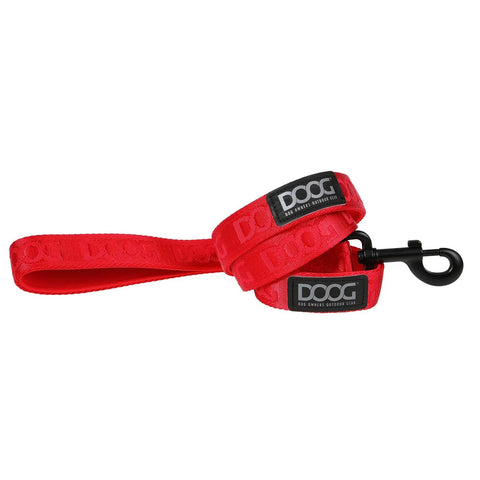 DOOG Neosport Neoprene Clip It Dog Leash Extra Large Red