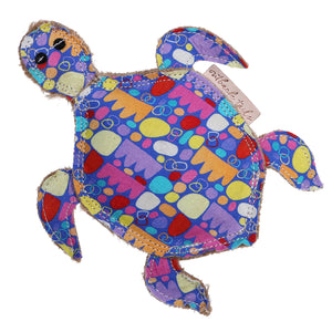 Doog Outback Tails Keturah Zimran Dog Toy Terry Turtle Multi-color