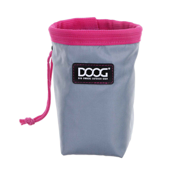 DOOG Treat and Training Pouch Small Grey/Pink 4.5" x 4.5" x 5.5"