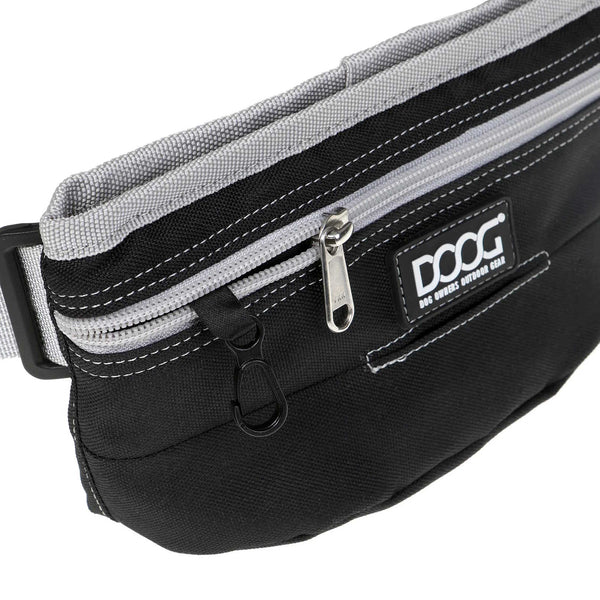 DOOG Treat and Training Pouch with Hinge Closure Large Black/Grey 2.78" x 7.87" x 4.72"