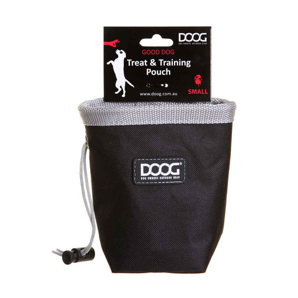 DOOG Treat and Training Pouch Small Black/Grey 4.5" x 4.5" x 5.5"