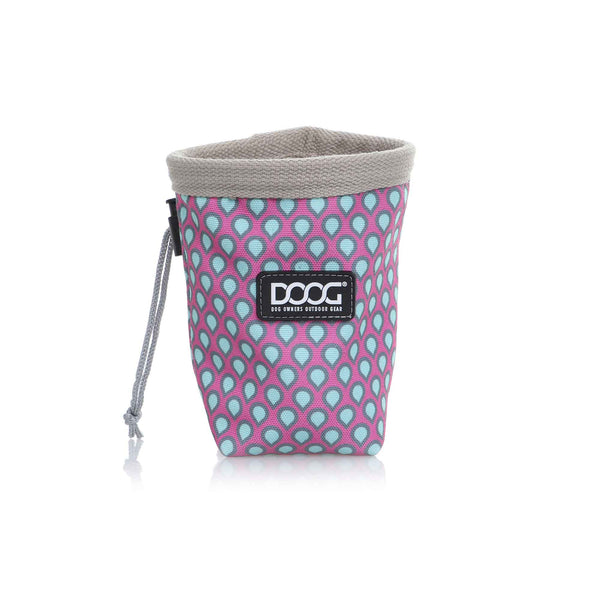 DOOG Treat and Training Pouch Small Pink/Tear Drops 4.5" x 4.5" x 5.5"