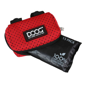 DOOG Neoprene Walkie Pouch Red 3.93" x 2.75" x 1.57"