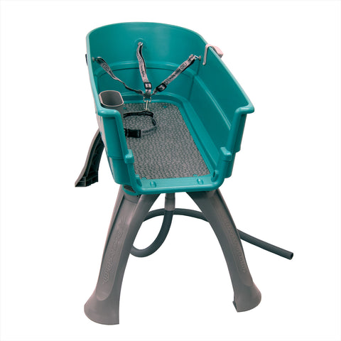 Booster Bath Elevated Dog Bath and Grooming Center Large Teal 45" x 21.25" x 15"