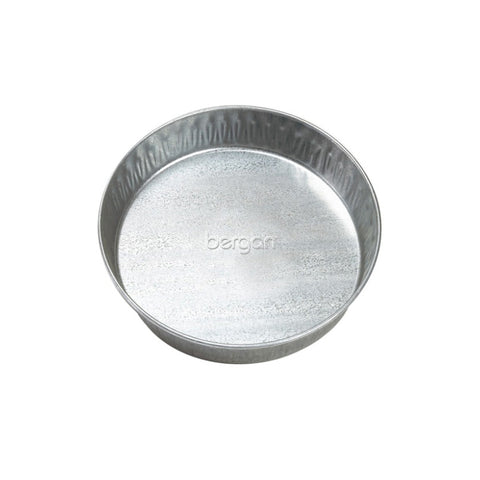 Bergan Galvanized Pet Pan 3 Quarts Silver 12.5" x 12.5" x 2.13"