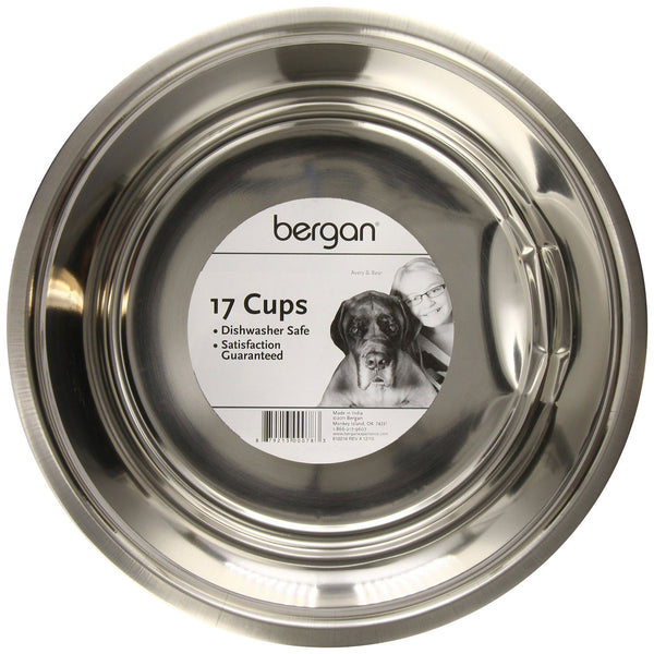 Bergan Stainless Steel Bowl 17 cups Silver 11.2" x 11.2" x 4"