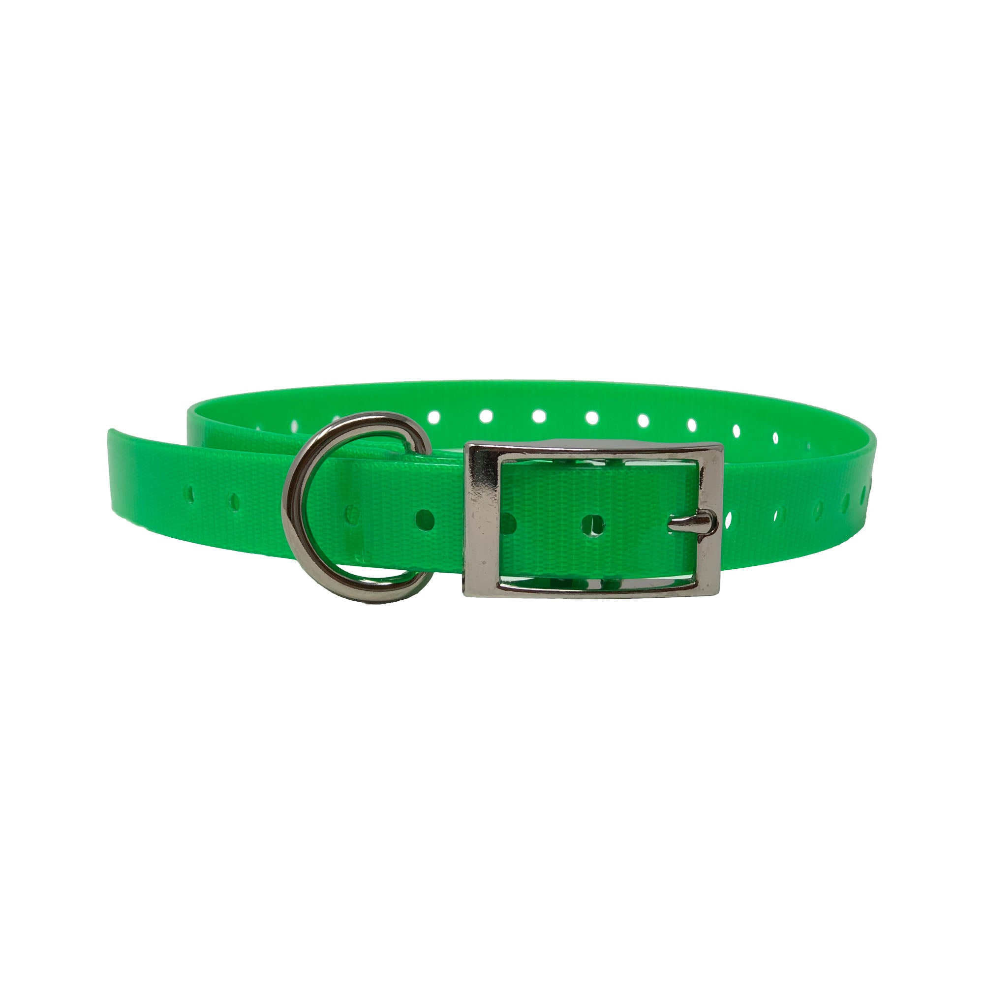 The Buzzard's Roost Replacement Collar Strap 3/4" Neon Green 3/4" x 24"