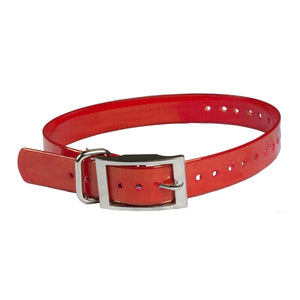 The Buzzard's Roost Replacement Collar Strap 1" Red 1" x 24"