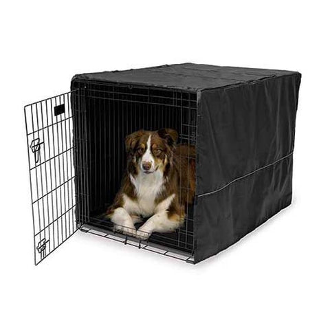 Midwest Quiet Time Pet Crate Cover Black 43" x 30" x 30"