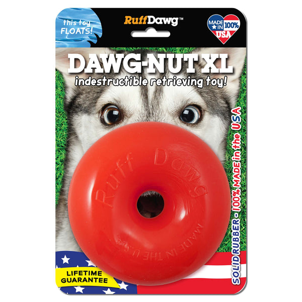 Ruff Dawg Indestructible Dawg Nut Dog Toy Extra Large Assorted 4.5" x 4.5" x 4.5"